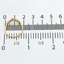 Load image into Gallery viewer, Ladies Ring 9ct (375, 9K) Yellow Gold & Diamond Chip Wishbone Ring