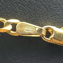 Load image into Gallery viewer, Ladies Yellow Gold 9ct (375, 9K) UNOAERRE Flat Curb Link Chain Necklace