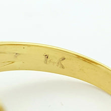 Load image into Gallery viewer, Ladies Ring 14ct (585, 14K) Yellow Gold Natural Pearl & (0.57ct) Diamond Ring