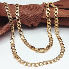 Load image into Gallery viewer, Ladies Yellow Gold 9ct (375, 9K) UNOAERRE Flat Curb Link Chain Necklace