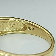 Load image into Gallery viewer, Ladies Ring 9ct (375, 9K) Yellow Gold Created Ruby & Diamond (25pts) Dress Ring