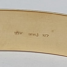 Load image into Gallery viewer, Ladies Solid Yellow Gold 10k (417, 10K) MHJ Oval High Quality Smooth Band Bangle