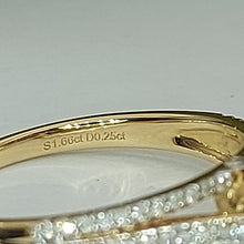 Load image into Gallery viewer, Ladies Ring 14ct (585, 14K) Yellow Gold Sapphire & Diamond Dress Ring