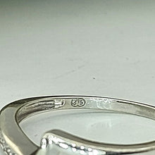 Load image into Gallery viewer, Ladies Ring 9ct (375, 9K) White Gold Natural Diamond (10pts) Ring Set