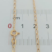 Load image into Gallery viewer, Ladies Yellow Gold 9ct (375, 9K) Italian Elongated Oval Link Chain Necklace