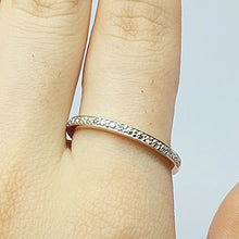 Load image into Gallery viewer, Ladies Yellow Gold 9ct (375, 9k) Natural Diamond Chips & Cross Design Ring