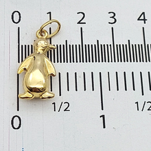 Load image into Gallery viewer, Unisex Rare 9ct (375, 9K) Unique Italian Yellow Gold Penguin Pendant