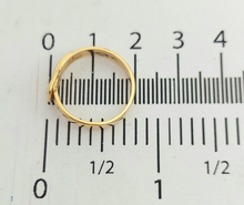 Load image into Gallery viewer, Ladies Ring Real Yellow Gold 9ct (375, 9K) Unique Smooth Band Belt Ring