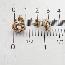 Load image into Gallery viewer, Ladies Jewellery Set 9ct Tri-Tone Gold Two Piece Pendant & Earrings Set