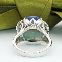 Load image into Gallery viewer, Ladies Landscape Ring 14ct (585, 14K) White Gold Diamond (20pts) Dress Ring