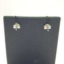 Load image into Gallery viewer, Ladies Earrings 14ct (585,14K) White Gold Movable Diamond Cut Dangle Earrings