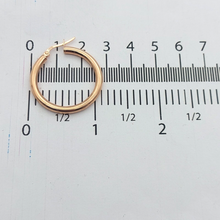 Load image into Gallery viewer, Ladies Earrings 9ct (375, 9K) Rose Gold (Pink) Hoop Earrings High Quality