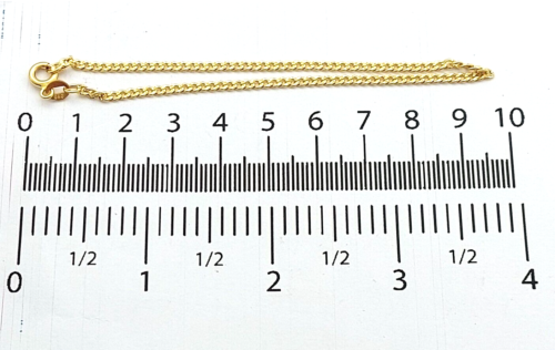 Ladies 14ct (585, 14K) Real Yellow Gold Curb Link Chain Bracelet
