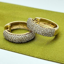 Load image into Gallery viewer, Ladies Earrings Yellow Gold 9ct (375,9K) Natural (0.75ct) Diamond Chip Earrings