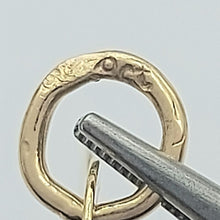 Load image into Gallery viewer, Ladies Yellow Gold 9ct (375, 9K) Plain Engravable Heart & Diamond Chip Pendant