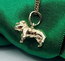 Load image into Gallery viewer, Ladies Yellow Gold 9ct (375,9K) Solid High Quality Smooth Bulldog Shaped Pendant