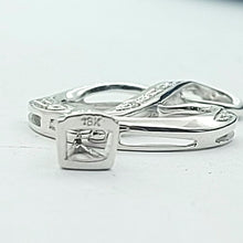 Load image into Gallery viewer, Ladies White Gold 18ct (750, 18k) High Quality Natural Diamonds 'D' Pendant