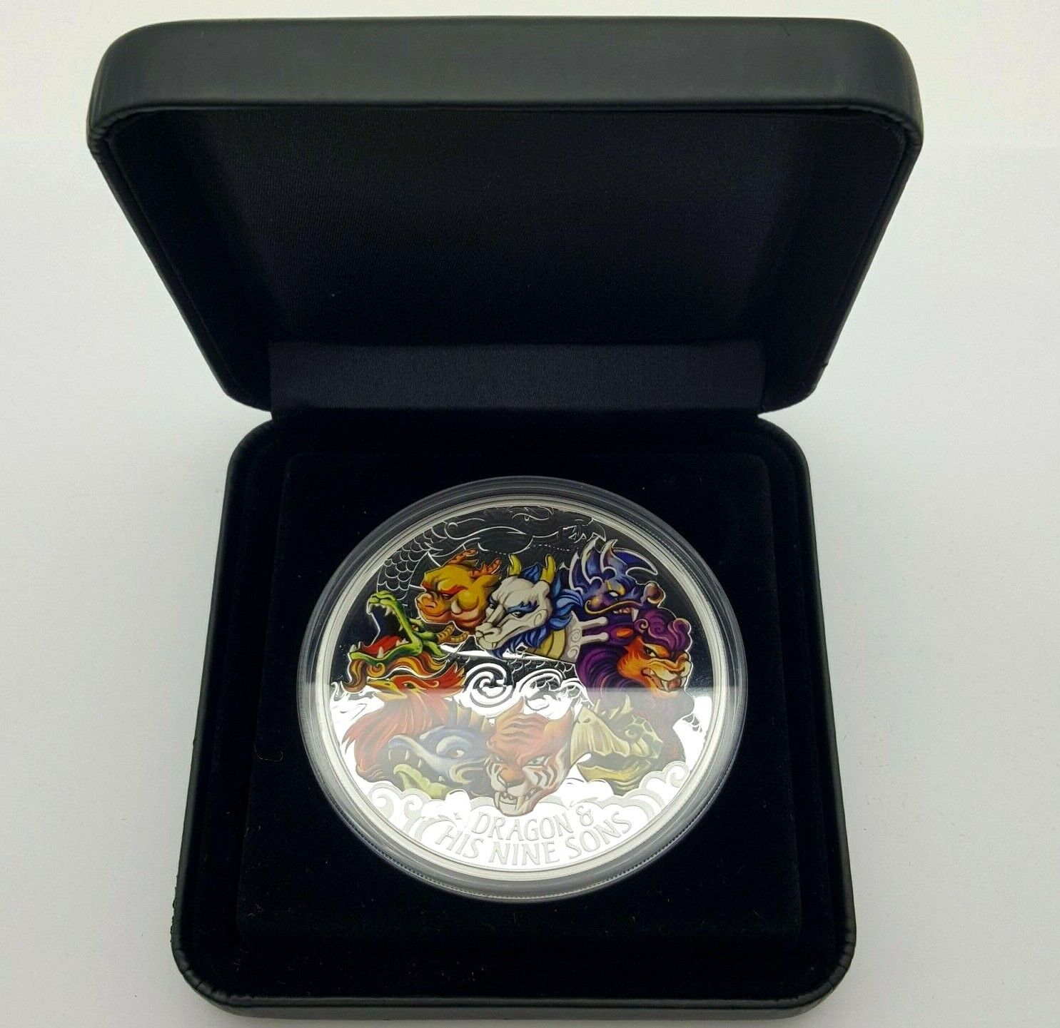 2015 Dragon & His Nine Sons 5oz Fine Silver The Perth Mint 5 Dollar Coin