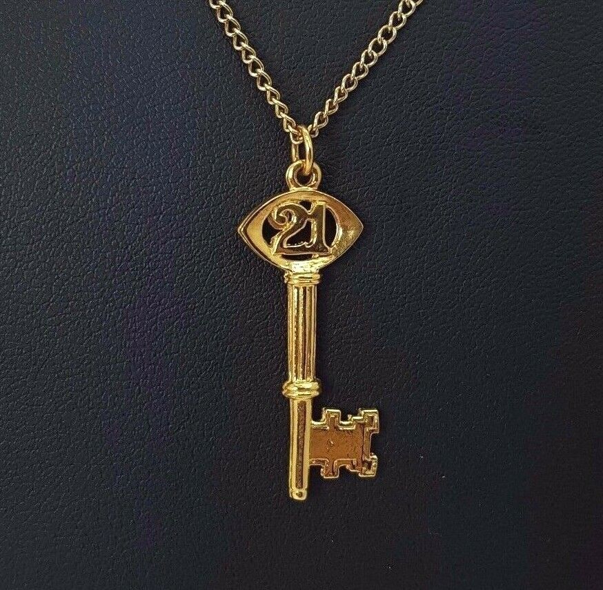 Ladies Pendant 9ct (375, 9K) Yellow Gold 21 Key Pendant