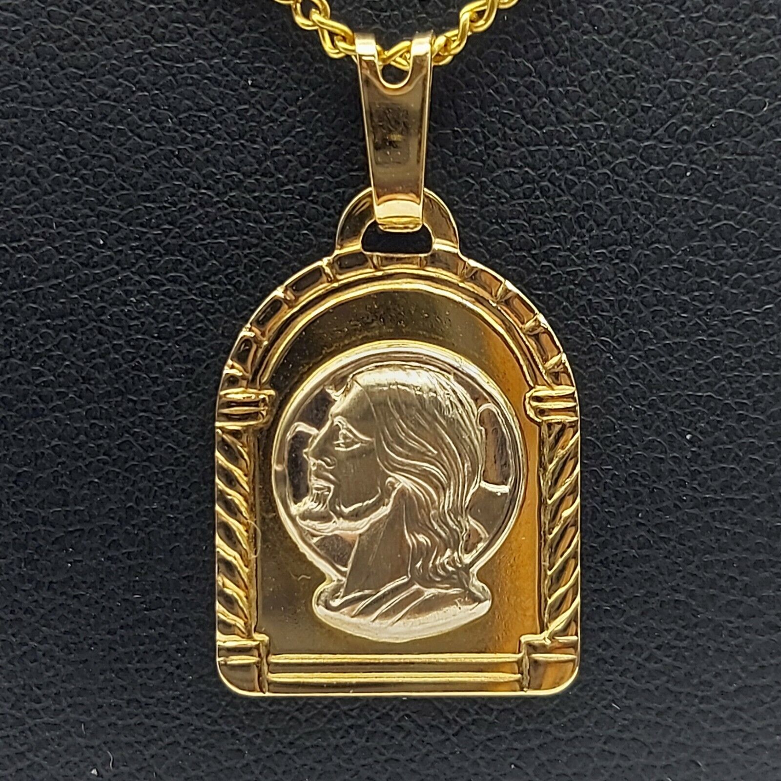Unisex Pendant Yellow & White Gold 18ct (750, 18K) Religious Pendant