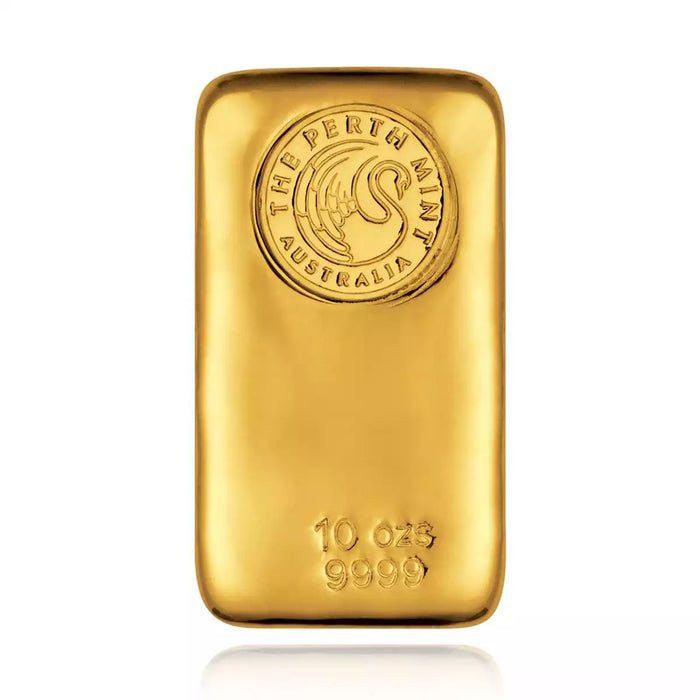 10oz The Perth Mint Gold Cast Bar
