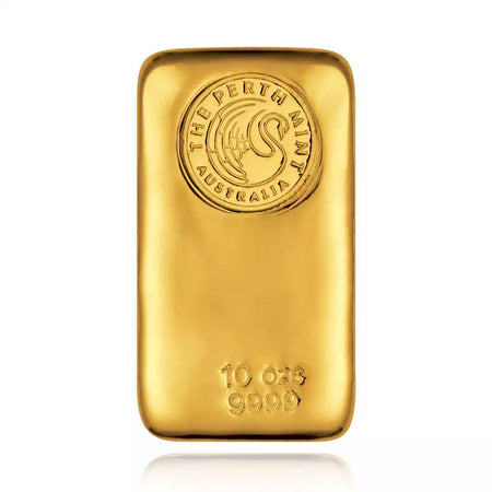 10oz The Perth Mint Gold Cast Bar