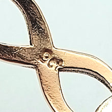 Load image into Gallery viewer, Ladies Rose Gold 9ct (375, 9K) High Quality Solid Round Infinity Style Bangle
