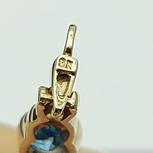 Load image into Gallery viewer, Ladies Yellow Gold 9ct (375,9K) High Quality Topaz &amp; Diamond Link Bar Bracelet

