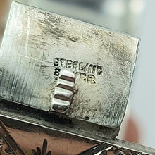 Load image into Gallery viewer, Ladies Sterling Silver (925) Antique Hand-Engraved Buckle Design Cuff Bracelet
