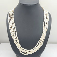 Load image into Gallery viewer, Ladies Yellow Gold 14ct(585,14K) High Quality Freshwater Pearls Layered Necklace
