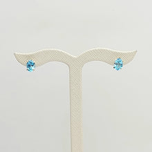 Load image into Gallery viewer, Ladies Yellow Gold 10ct (417, 10K) Natural Oval Topaz Solitaire Stud Earrings
