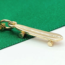 Load image into Gallery viewer, Skateboard Yellow Gold 9ct (375, 9K) Rare Handmade High Quality Pendant
