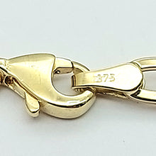 Load image into Gallery viewer, Ladies Yellow Gold 9ct(375,9K) High Quality T-Bar Fancy Paperclip Chain Necklace

