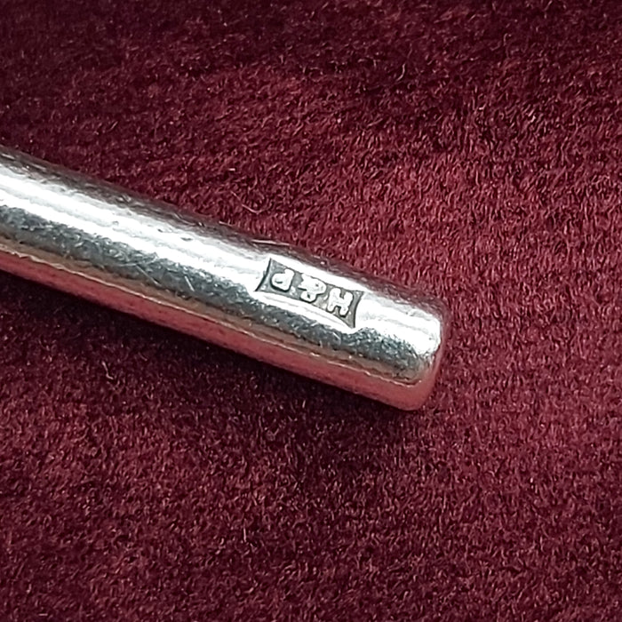 Solid Antique Sterling Silver (925) Curb T-Bar Pendant Unisex Necklace