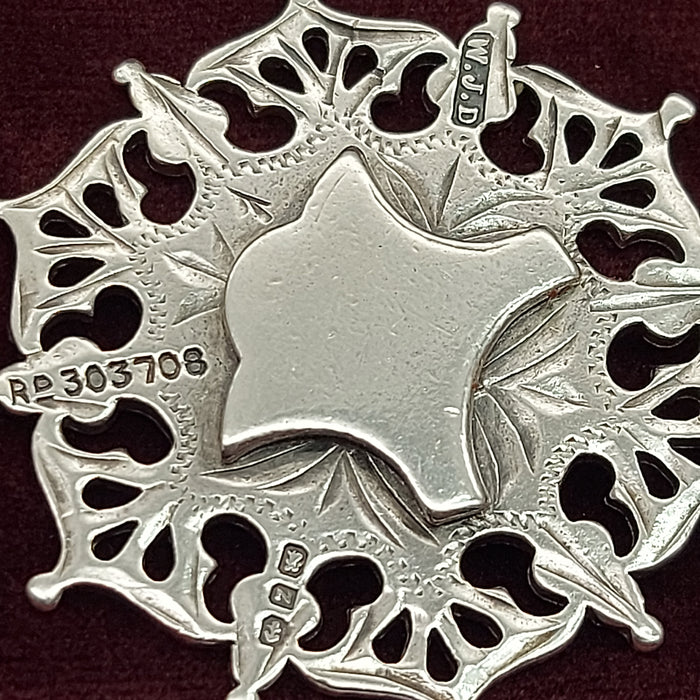 Solid Antique Sterling Silver (925) Curb T-Bar Pendant Unisex Necklace