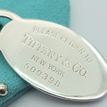 Load image into Gallery viewer, Tiffany &amp; Co. Ladies Sterling Silver (925) Oval Tag Belcher Necklace
