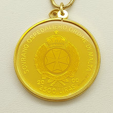 Load image into Gallery viewer, Pope John Paul II 1/2 Oz (24k) GoldQuest Yellow Gold 18ct (750, 18K) Necklace
