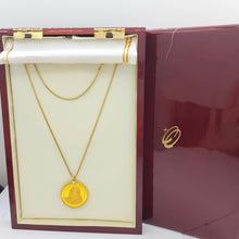 Load image into Gallery viewer, Pope John Paul II 1/2 Oz (24k) GoldQuest Yellow Gold 18ct (750, 18K) Necklace
