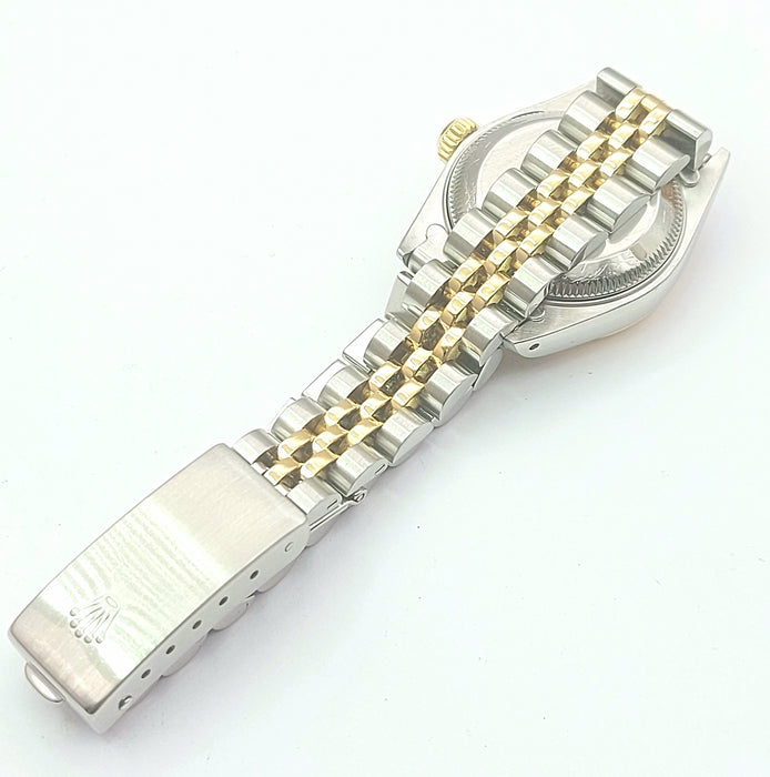 ROLEX 18K (750, 18ct) Yellow Gold Stainless Steel Datejust 26mm Ladies Watch