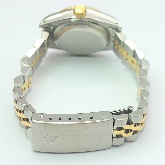 ROLEX 18K (750, 18ct) Yellow Gold Stainless Steel Datejust 26mm Ladies Watch