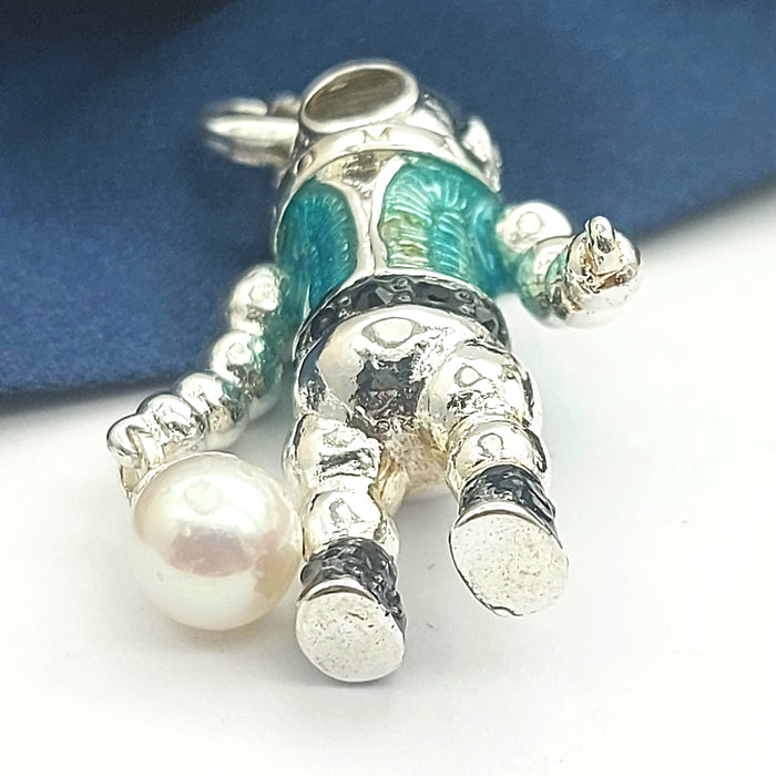 Thomas Sabo Rare Sterling Silver (925) Scuba/Deep Sea Driver Pendant W/ Pearl
