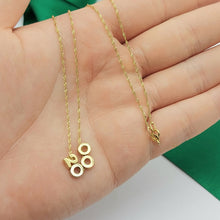Load image into Gallery viewer, &#39;2000&#39; Birth Year Tri-Tone Gold 18ct (750, 18K) Rare Ladies Charms Necklace
