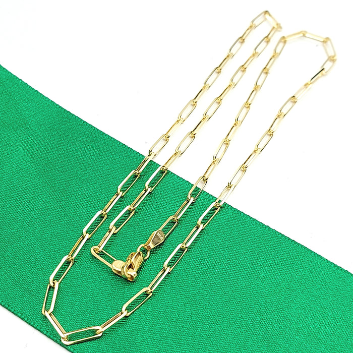 Cable Link Chain Yellow Gold 18ct (750, 18K) Solid High Quality Necklace