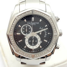 Load image into Gallery viewer, MHJ Men&#39;s Chronograph 0.50ct of Natural Diamonds in Stainless Steel Watch
