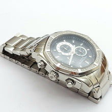 Load image into Gallery viewer, MHJ Men&#39;s Chronograph 0.50ct of Natural Diamonds in Stainless Steel Watch

