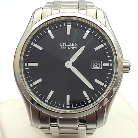 Citizen Eco-Drive Stainless Steel Black Dial J165-S091225 Men's