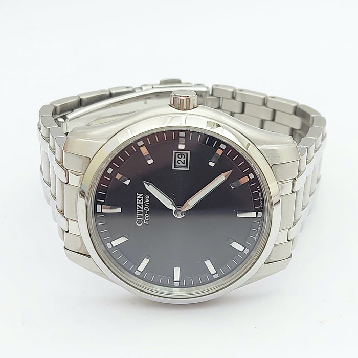 Citizen Eco-Drive Stainless Steel Black Dial J165-S091225 Men's Watch