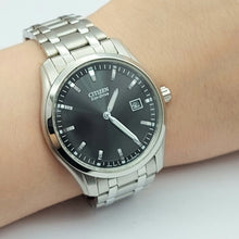 Load image into Gallery viewer, Citizen Eco-Drive Stainless Steel Black Dial J165-S091225 Men&#39;s Watch
