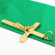 Load image into Gallery viewer, Crucifix Jesus Christ Large Cross Yellow Gold 9ct (375,9k) Plain Unisex Pendant
