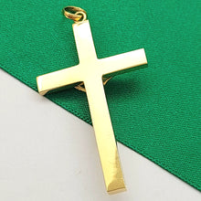 Load image into Gallery viewer, Crucifix Jesus Christ Large Cross Yellow Gold 9ct (375,9k) Plain Unisex Pendant
